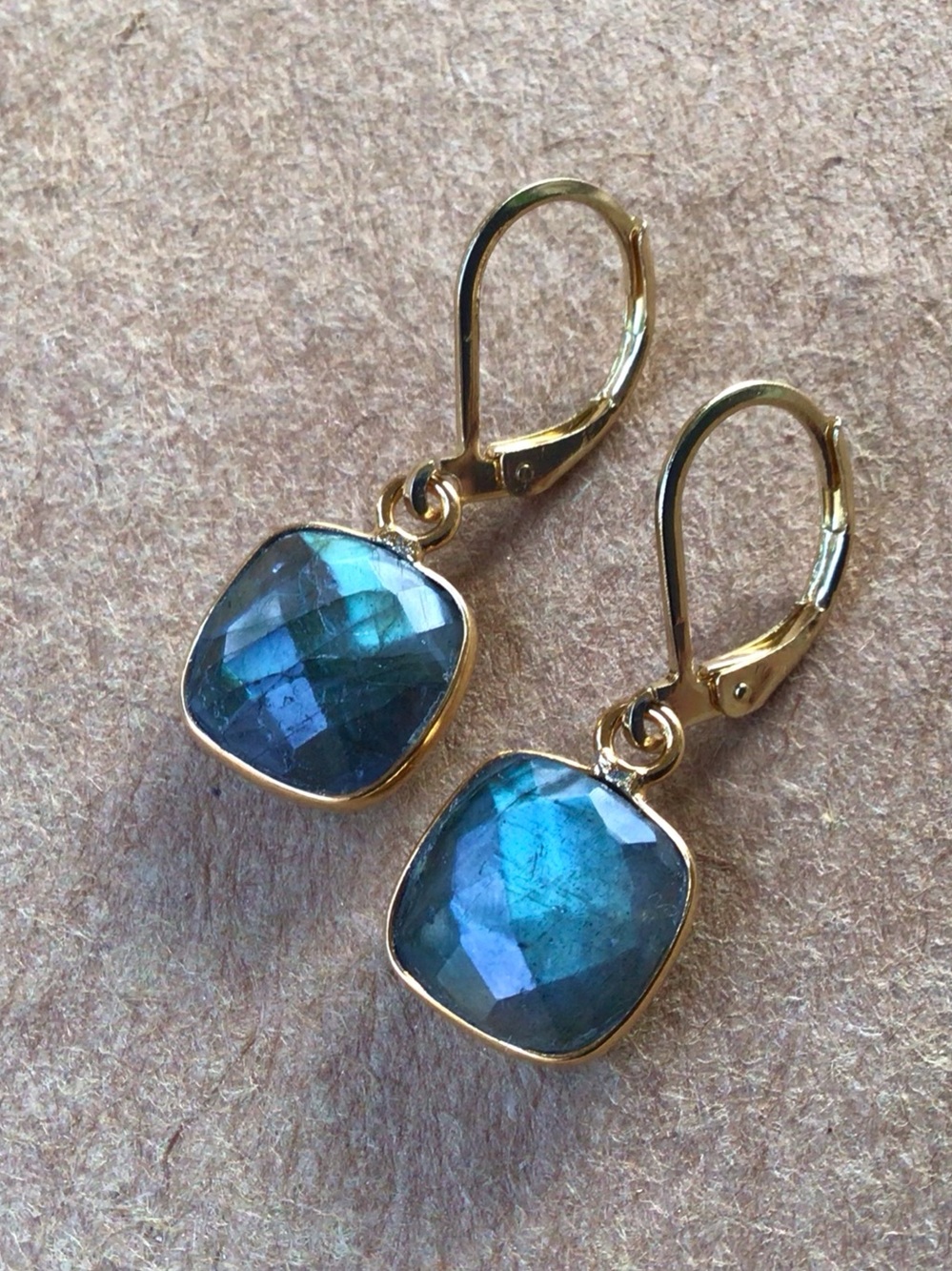 Natural Flashy Labradorite Sundance Charm Earrings SALE